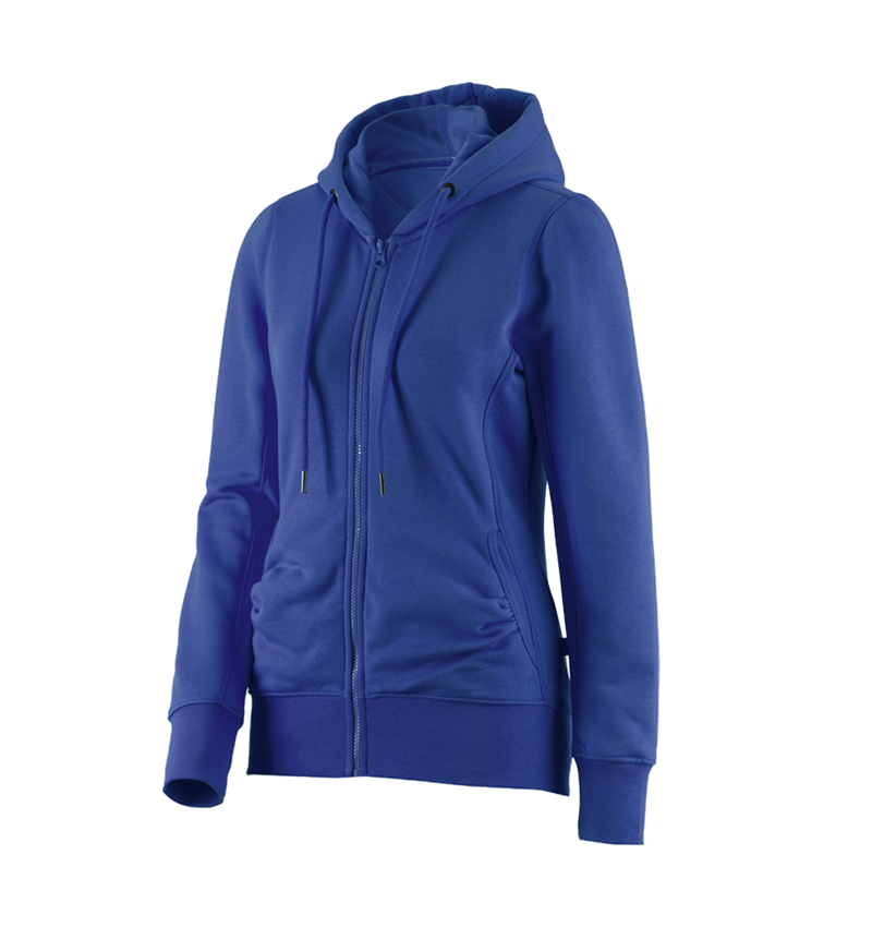 Shirts & Co.: e.s. Hoody-Sweatjacke poly cotton, Damen + kornblau 1