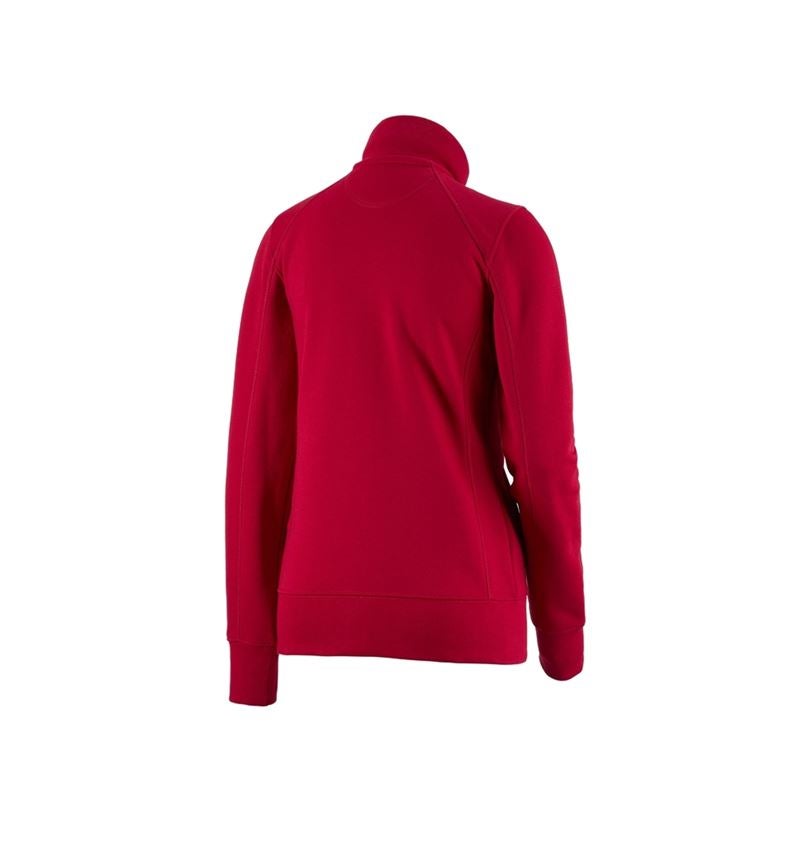 Shirts & Co.: e.s. Sweatjacke poly cotton, Damen + feuerrot 2