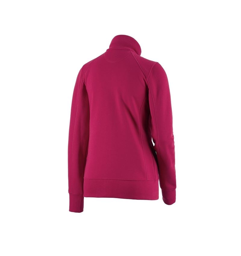 Shirts & Co.: e.s. Sweatjacke poly cotton, Damen + beere 2