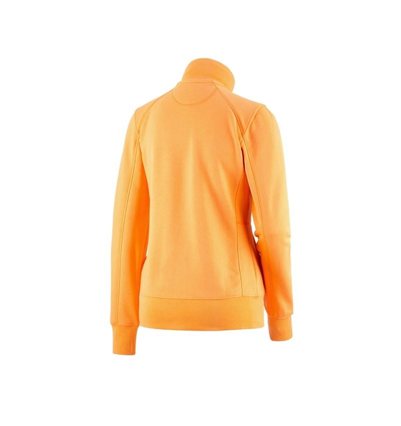 Shirts & Co.: e.s. Sweatjacke poly cotton, Damen + hellorange 1