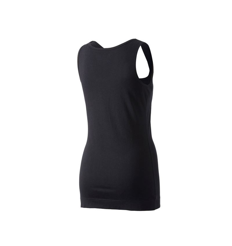 Themen: e.s. Long-Tank cotton, Damen + schwarz 3
