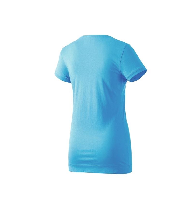 Shirts & Co.: e.s. Long-Shirt cotton, Damen + türkis 1