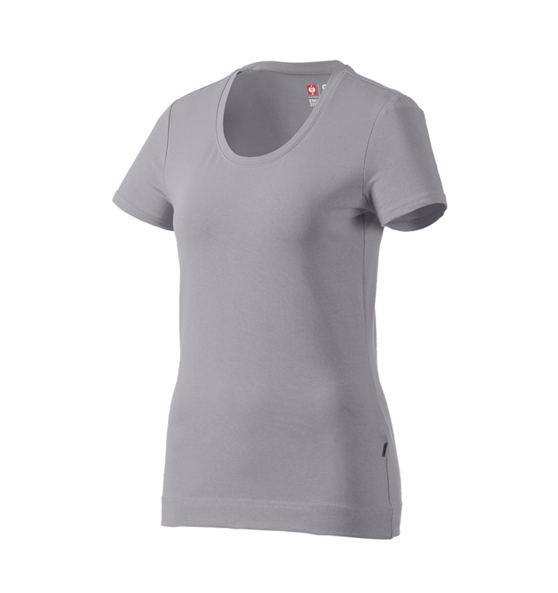 Shirts & Co.: e.s. T-Shirt cotton stretch, Damen + platin 3
