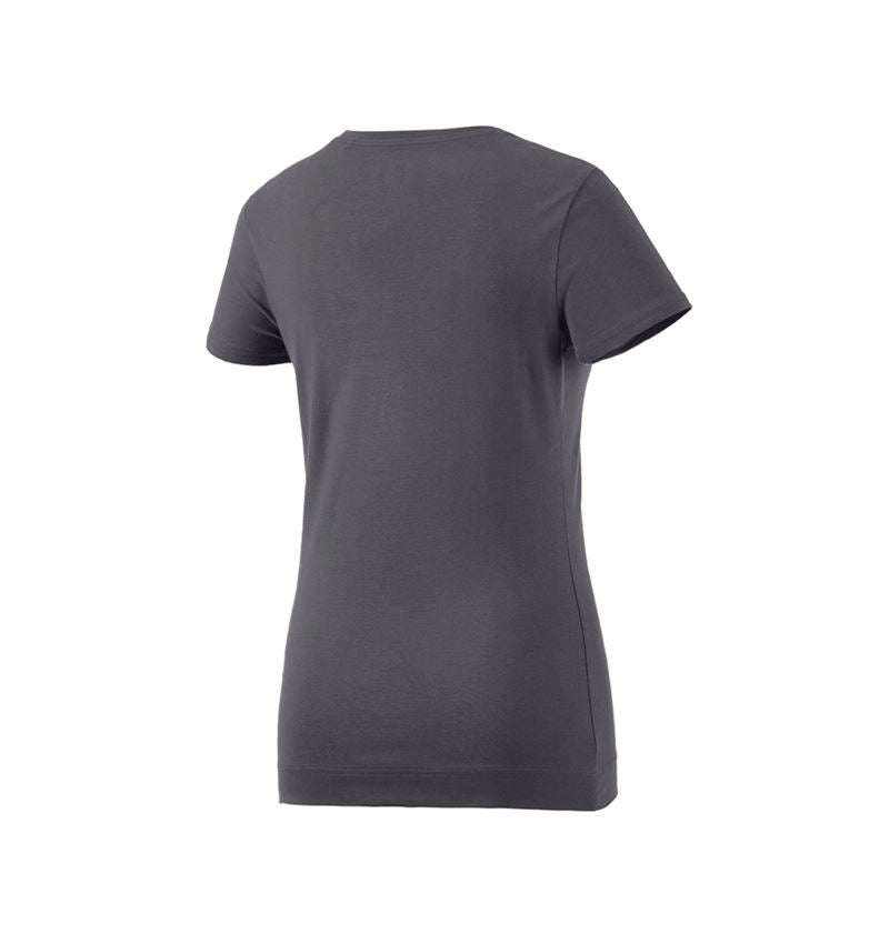 Shirts & Co.: e.s. T-Shirt cotton stretch, Damen + anthrazit 5