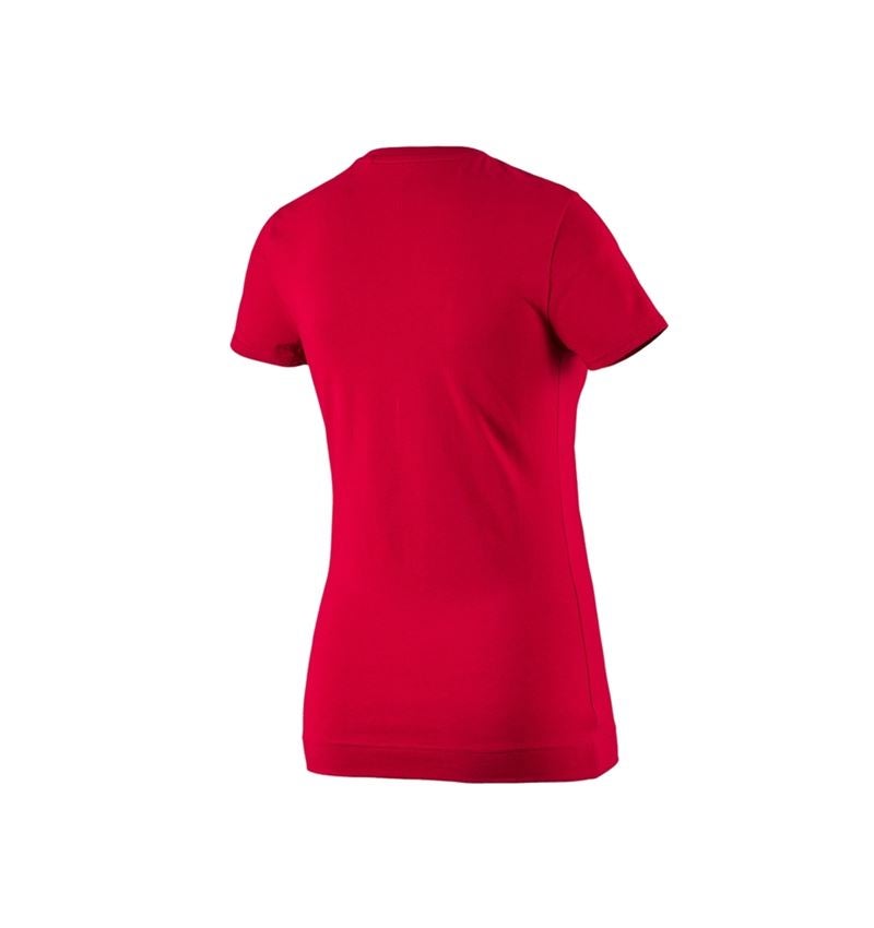 Shirts & Co.: e.s. T-Shirt cotton stretch, Damen + feuerrot 5