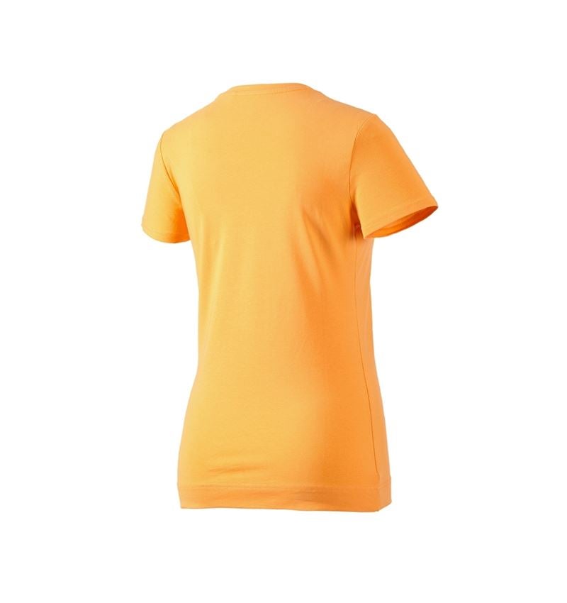Shirts & Co.: e.s. T-Shirt cotton stretch, Damen + hellorange 4