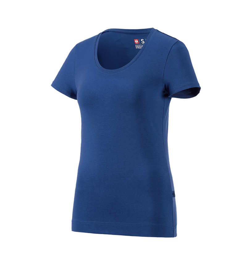 Shirts & Co.: e.s. T-Shirt cotton stretch, Damen + alkaliblau 5