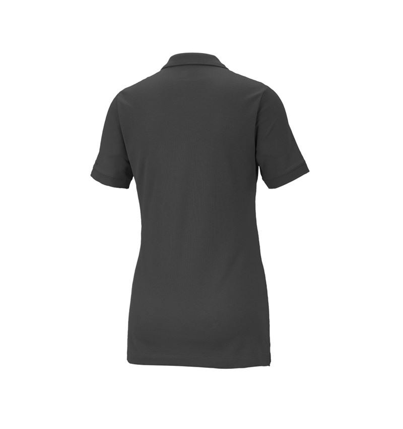 Themen: e.s. Piqué-Polo cotton stretch, Damen + anthrazit 3