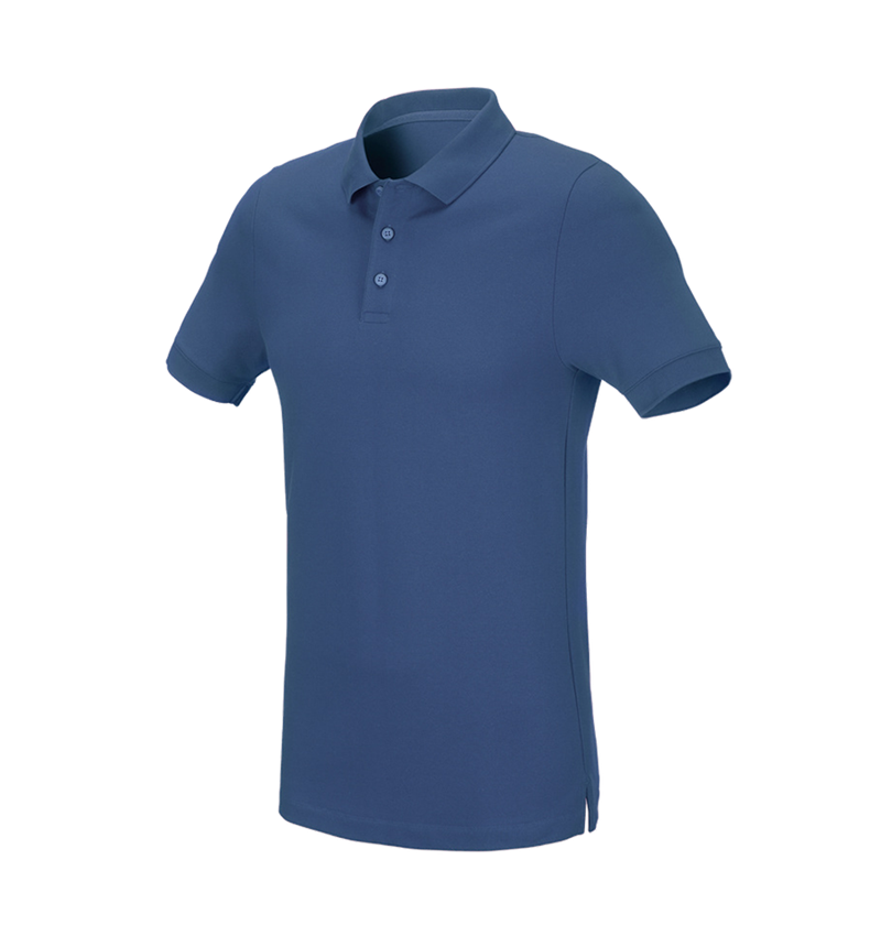 Themen: e.s. Piqué-Polo cotton stretch, slim fit + kobalt 2