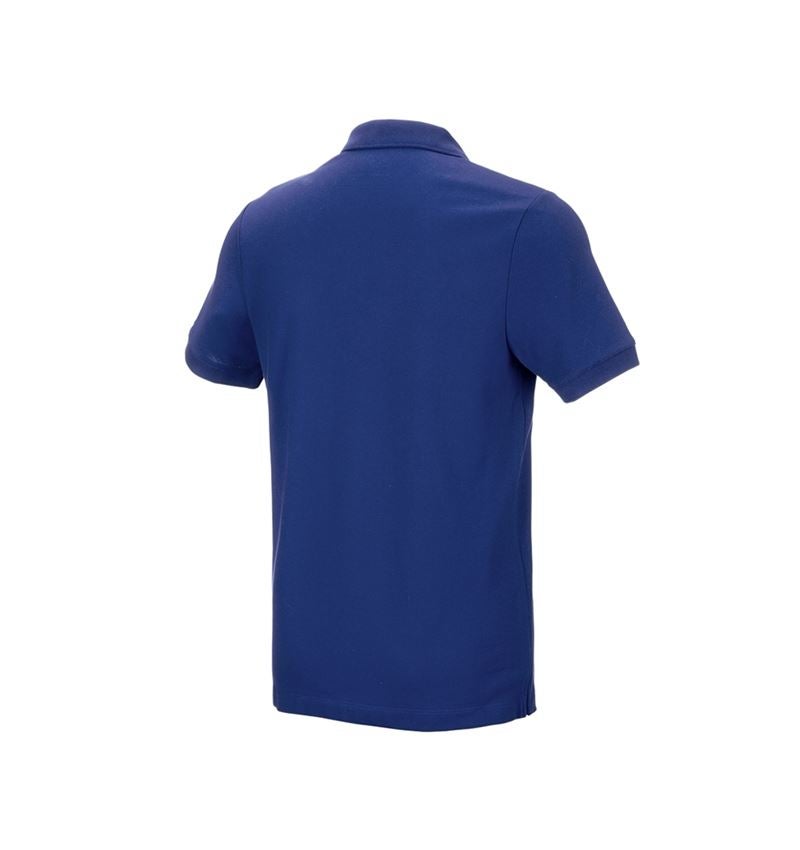 Shirts & Co.: e.s. Piqué-Polo cotton stretch + kornblau 3