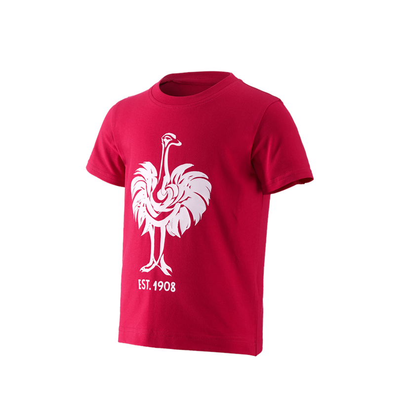 Shirts & Co.: e.s. T-Shirt 1908, Kinder + feuerrot/weiß 3