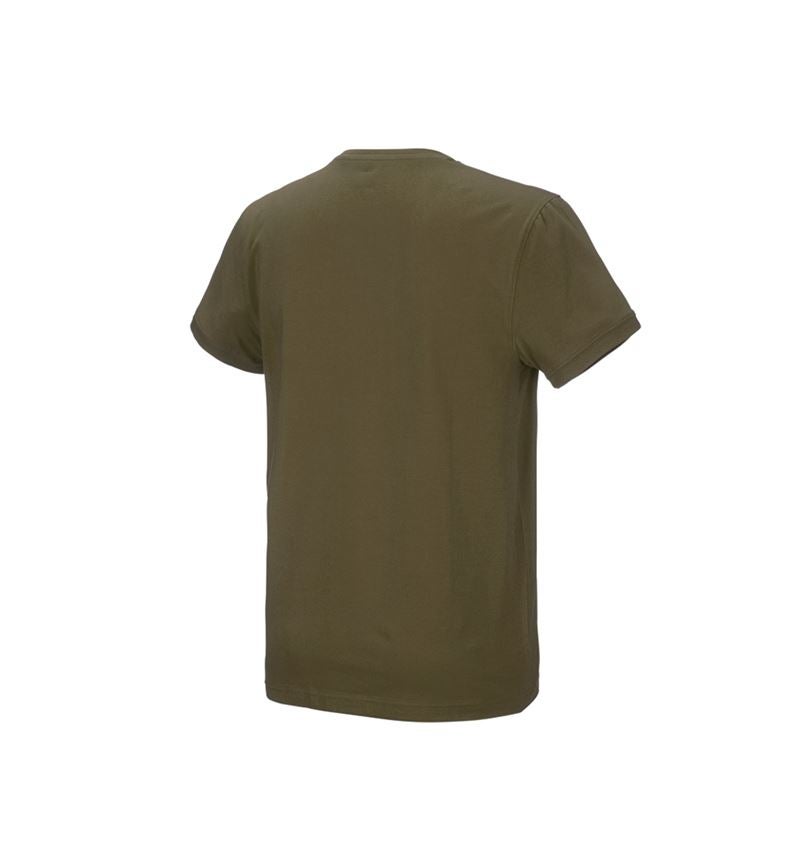 Shirts & Co.: e.s. T-Shirt cotton stretch + schlammgrün 5