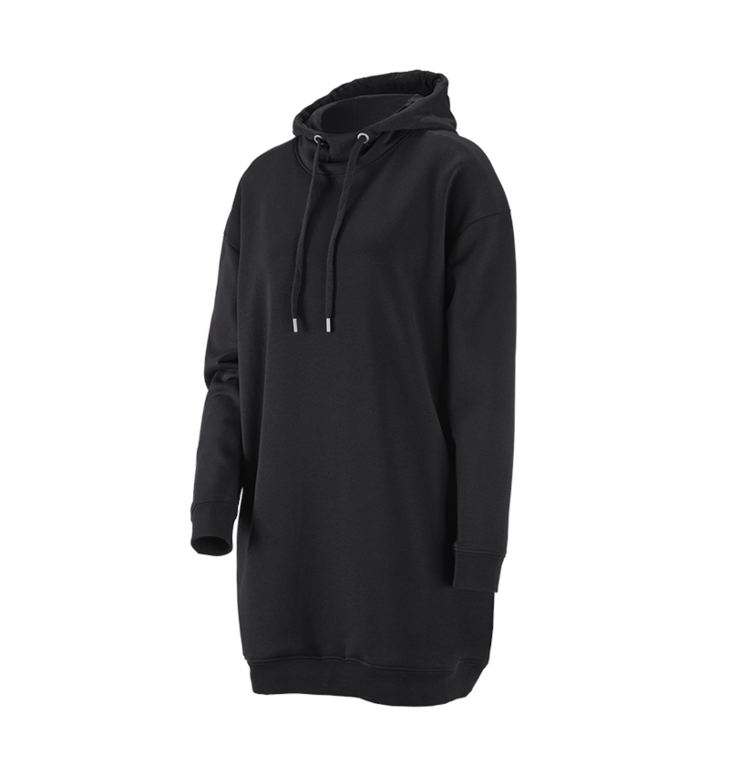 Themen: e.s. Oversize Hoody-Sweatshirt poly cotton, Damen + schwarz 1