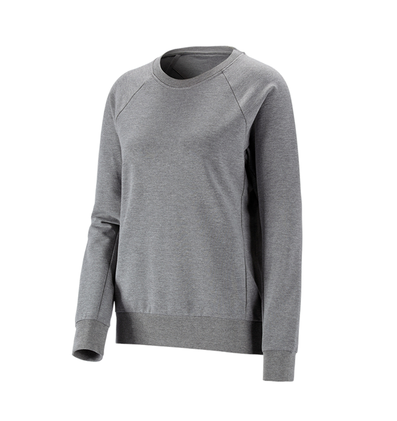 Shirts & Co.: e.s. Sweatshirt cotton stretch, Damen + graumeliert 2