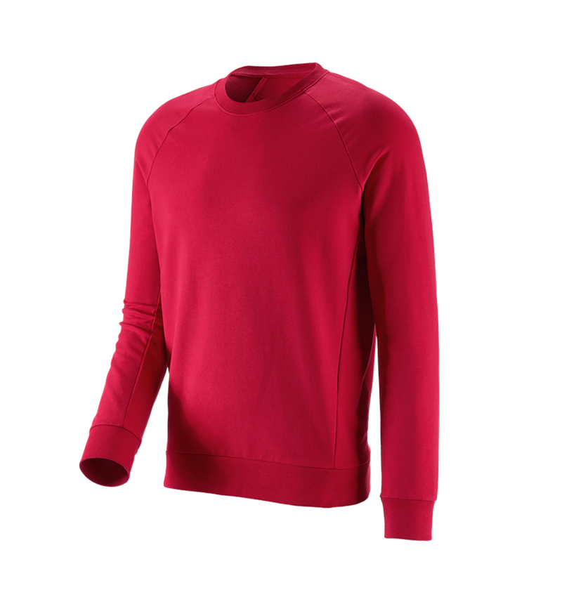 Shirts & Co.: e.s. Sweatshirt cotton stretch + feuerrot 4