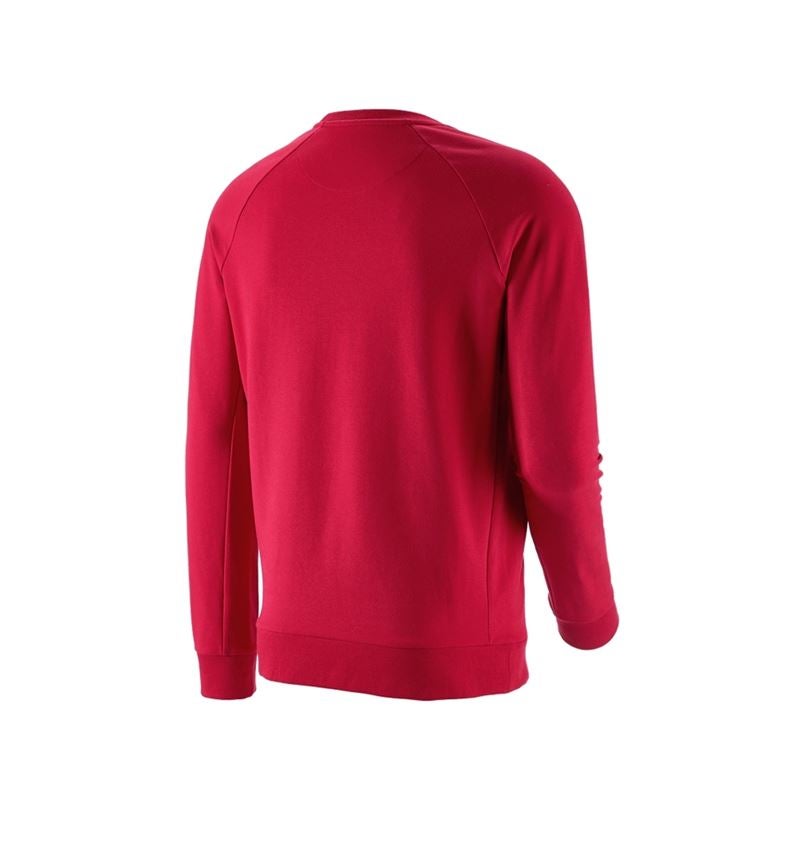 Shirts & Co.: e.s. Sweatshirt cotton stretch + feuerrot 5