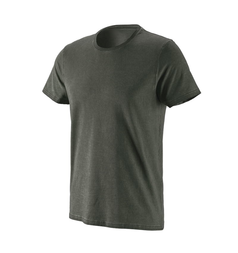 Shirts & Co.: e.s. T-Shirt vintage cotton stretch + tarngrün vintage 3