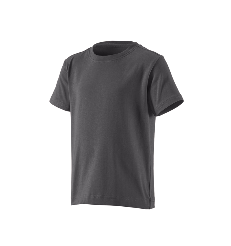 Shirts & Co.: e.s. T-Shirt cotton stretch, Kinder + anthrazit 3