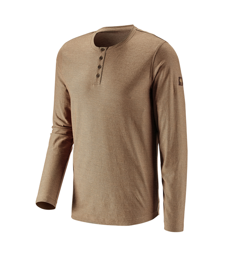 Shirts & Co.: Longsleeve e.s.vintage + sepia melange 3