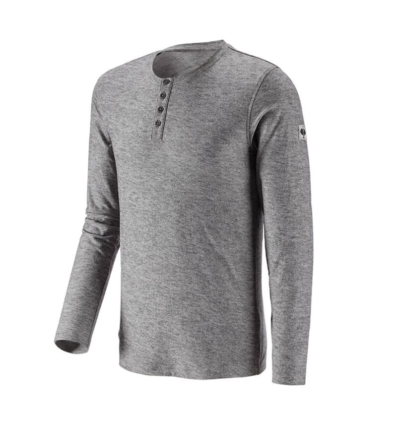 Shirts & Co.: Longsleeve e.s.vintage + schwarz melange 3