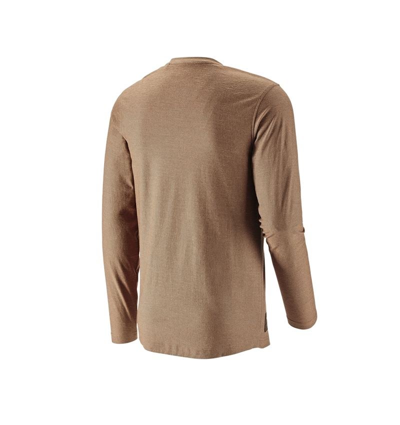 Shirts & Co.: Longsleeve e.s.vintage + sepia melange 4