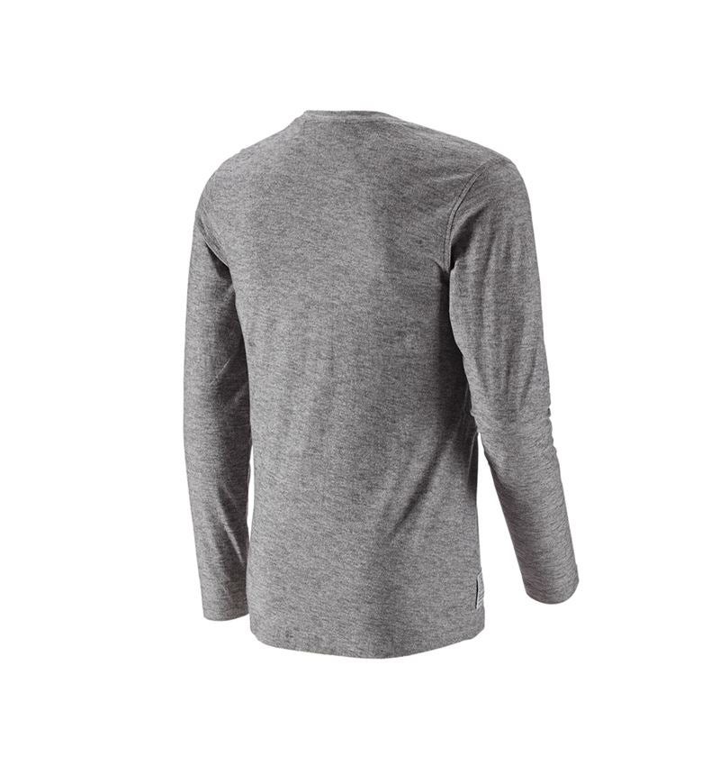 Shirts & Co.: Longsleeve e.s.vintage + schwarz melange 4