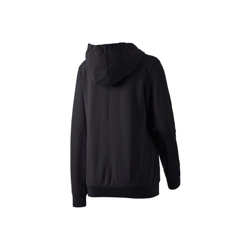 Shirts & Co.: Kapuzensweatjacke e.s.motion ten, Damen + oxidschwarz vintage 3