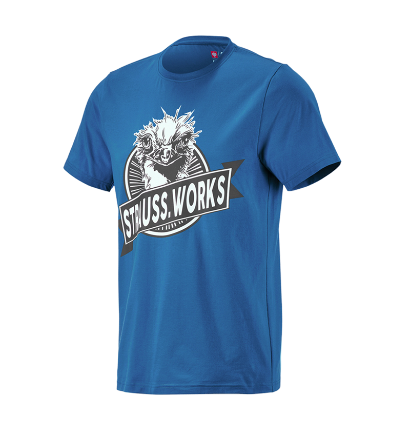 Bekleidung: e.s. T-Shirt strauss works + enzianblau 3