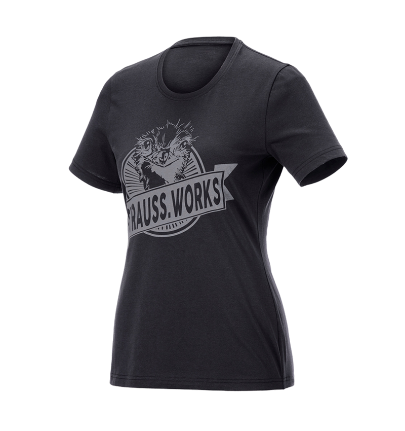 Shirts & Co.: T-Shirt e.s.iconic works, Damen + schwarz 4