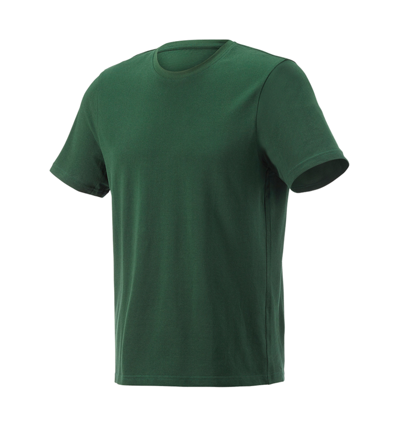 Shirts & Co.: e.s. Piqué-T-Shirt cotton light + grün 6