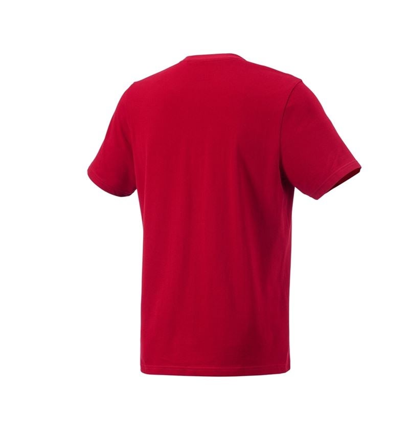 Shirts & Co.: e.s. Piqué-T-Shirt cotton light + feuerrot 7