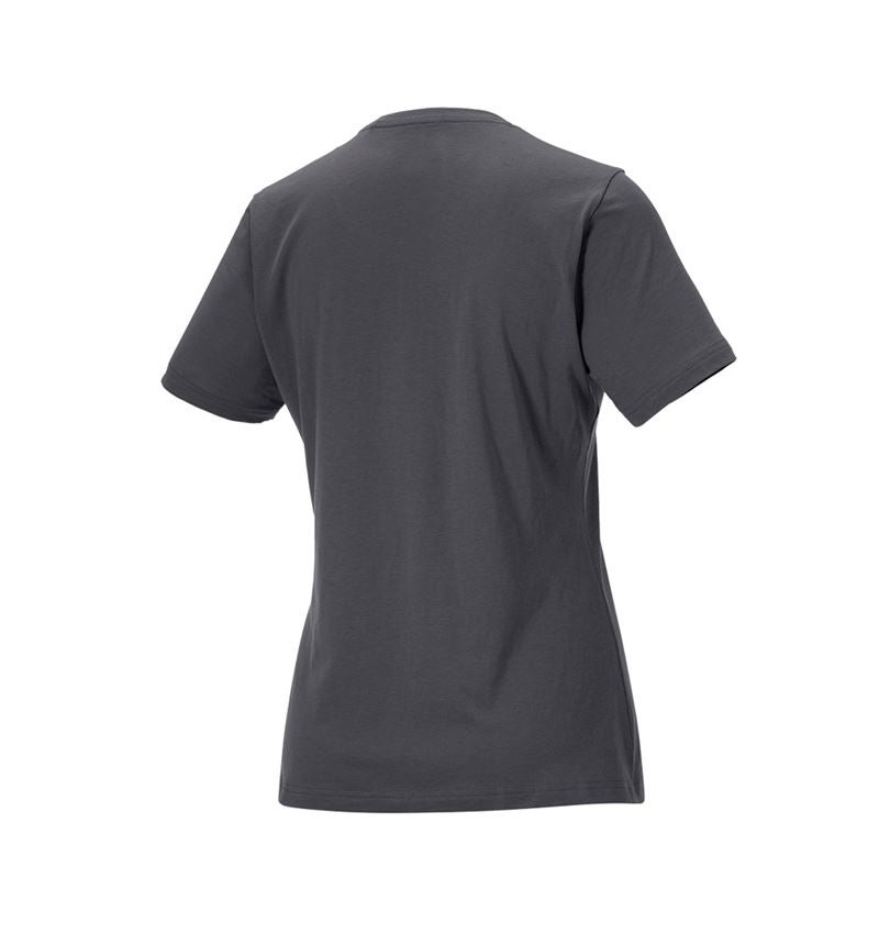 Shirts & Co.: e.s. T-Shirt cotton light, Damen + anthrazit 3