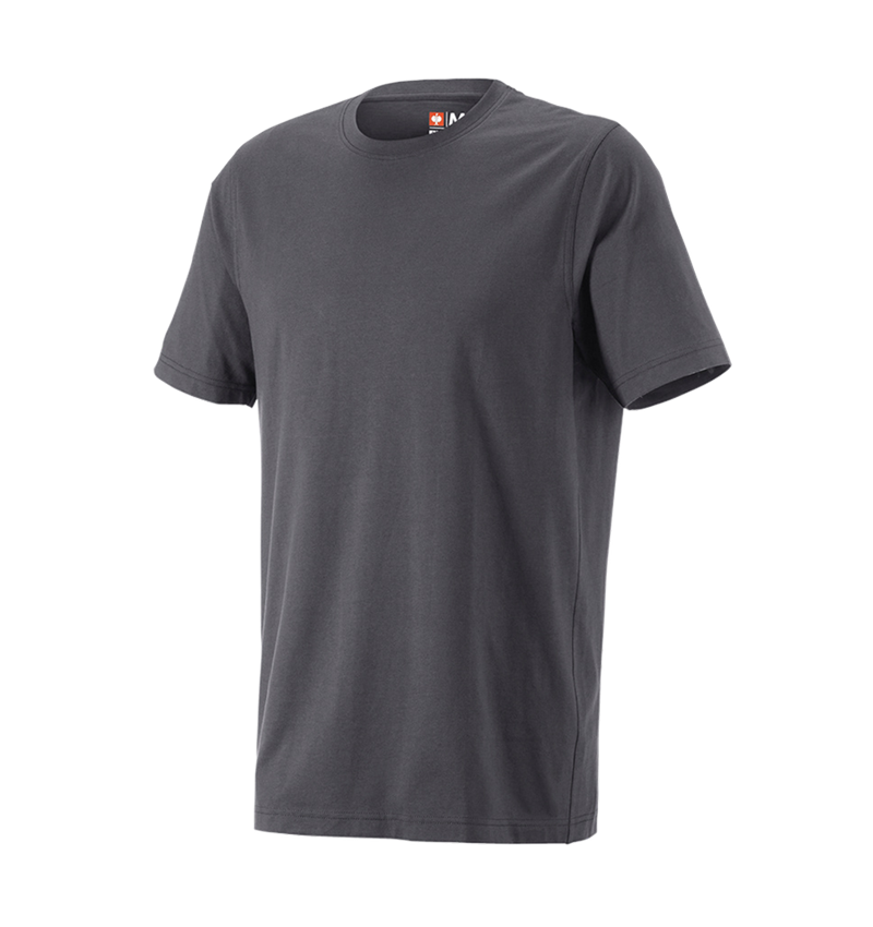 Shirts & Co.: e.s. T-Shirt cotton, long fit + anthrazit 6