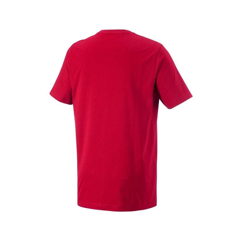 Shirts & Co.: e.s. T-Shirt cotton, long fit + feuerrot 5