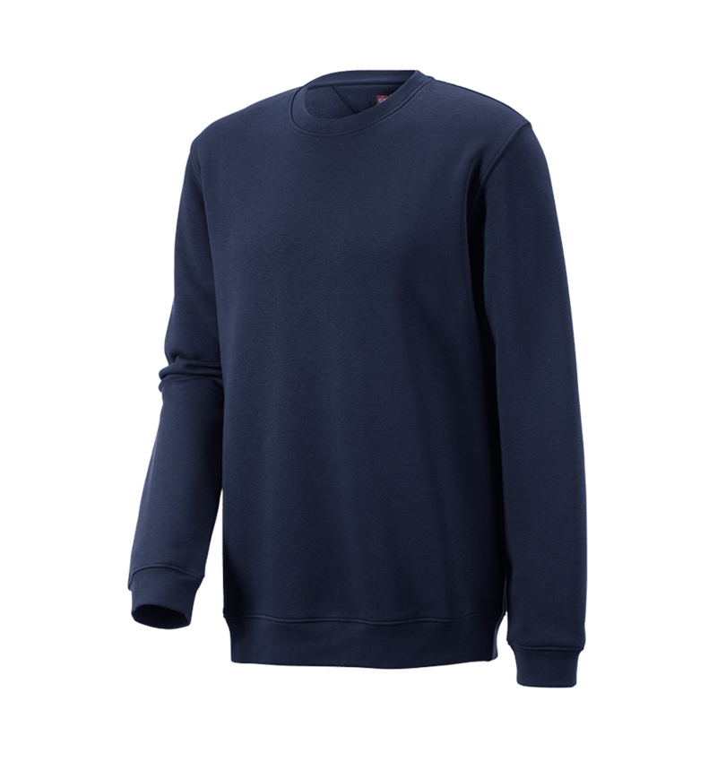 Shirts & Co.: e.s. Sweatshirt poly cotton, long fit + dunkelblau 4