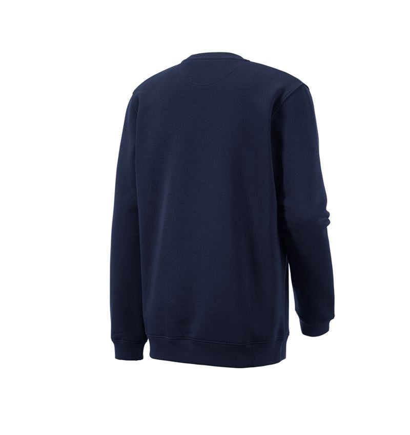 Shirts & Co.: e.s. Sweatshirt poly cotton, long fit + dunkelblau 5