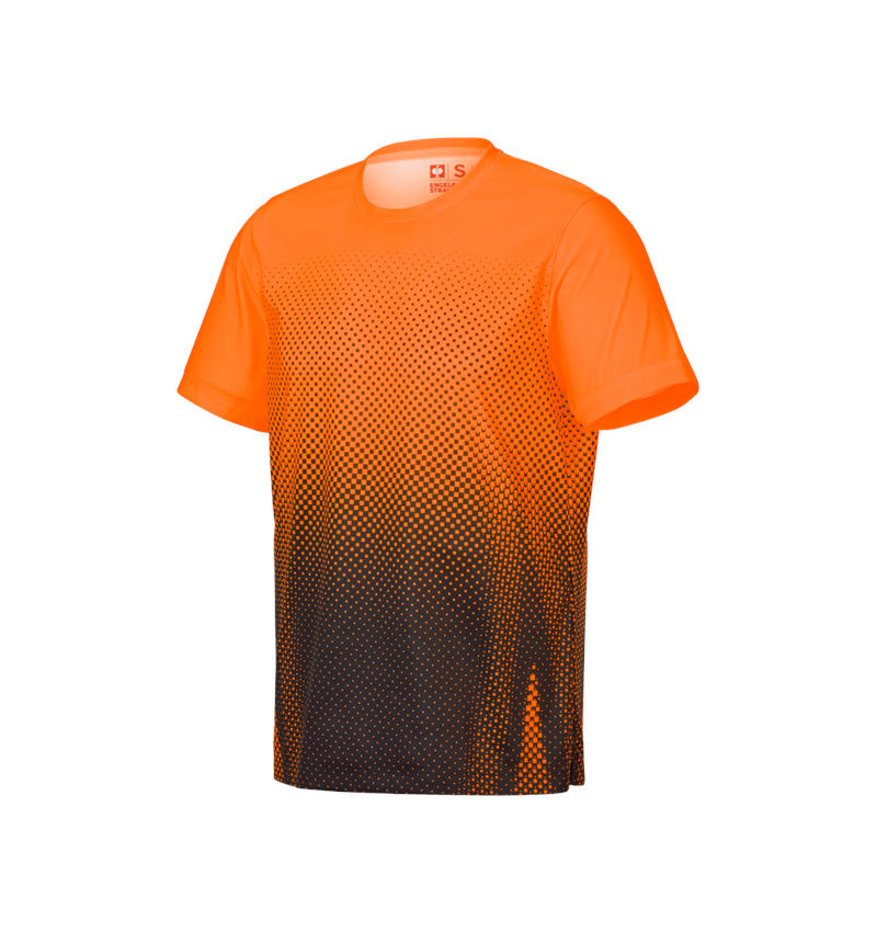 Shirts & Co.: Funktions T-Shirt e.s.t:aktik + warnorange/schwarz 3