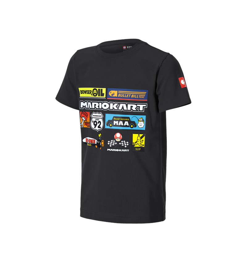 Kollaborationen: Mario Kart T-Shirt, Kinder + schwarz 2