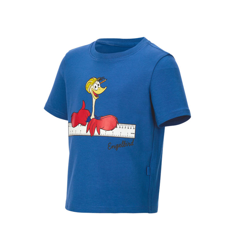 Shirts & Co.: e.s.T-Shirt cotton stretch engelbird, Kinder + engelbird8/enzianblau 3