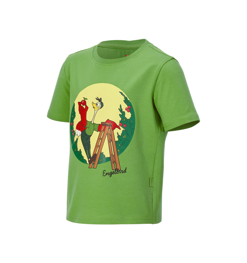 Shirts & Co.: e.s.T-Shirt cotton stretch engelbird, Kinder + engelbird10/seegrün 3