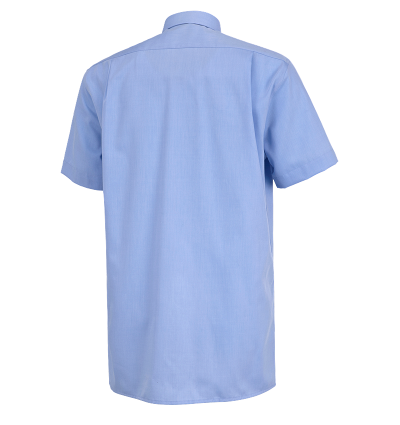 Shirts & Co.: Business Hemd e.s.comfort, kurzarm + hellblau melange 2