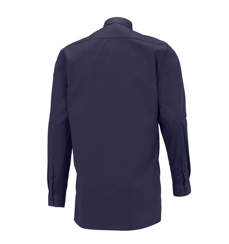Shirts & Co.: e.s. Servicehemd langarm + dunkelblau 1