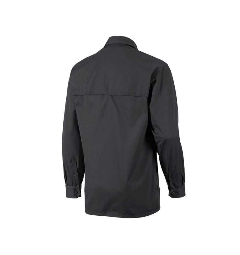 Shirts & Co.: Arbeitshemd e.s.classic, langarm + schwarz 4