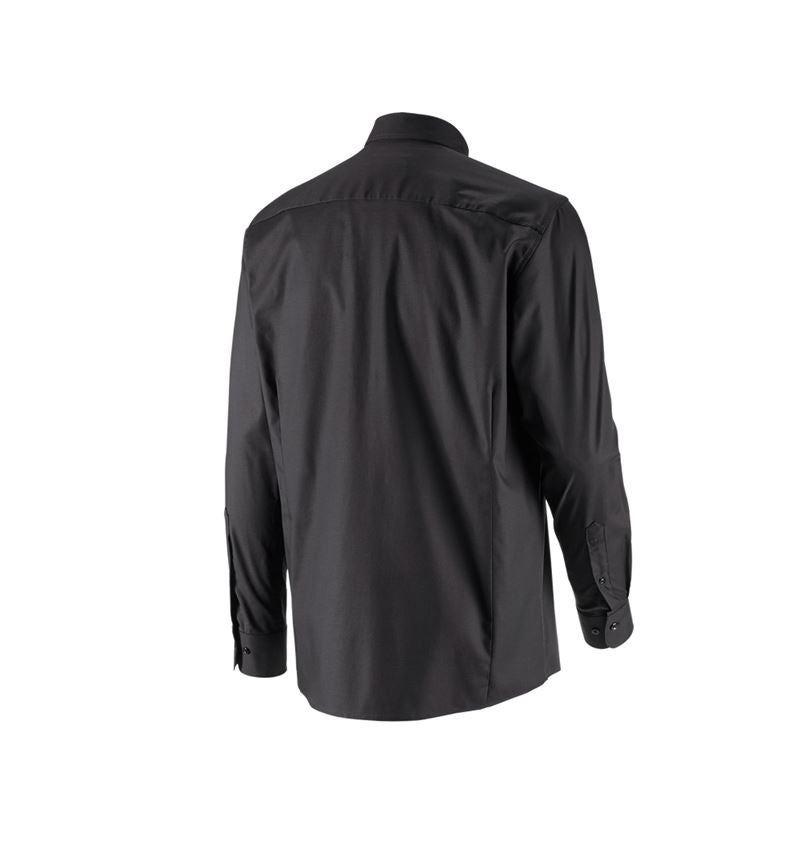 Shirts & Co.: e.s. Business Hemd cotton stretch, comfort fit + schwarz 5