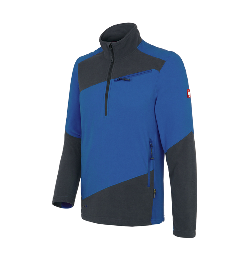 Themen: Fleece Troyer e.s.motion 2020 + enzianblau/graphit 2