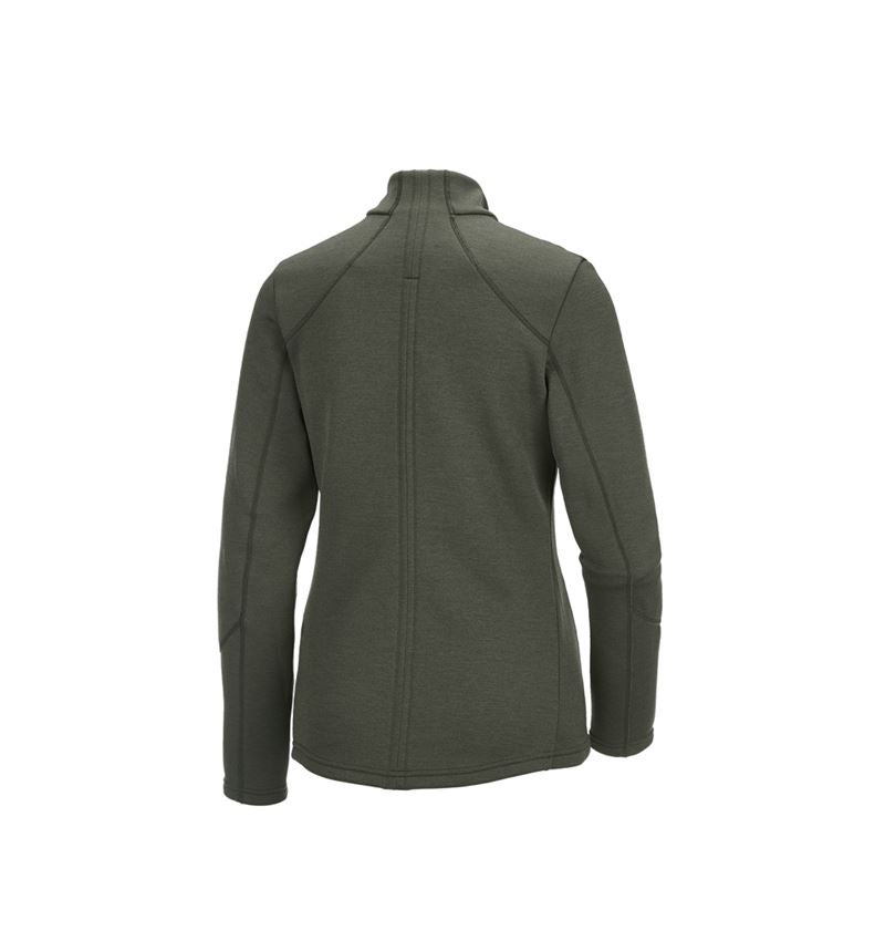 Jacken: e.s. Funktions Sweatjacke melange, Damen + thymian melange 3