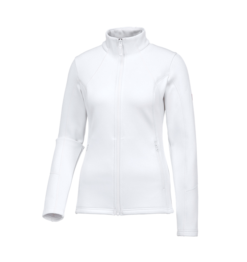 Themen: e.s. Funktions Sweatjacke melange, Damen + weiß 1
