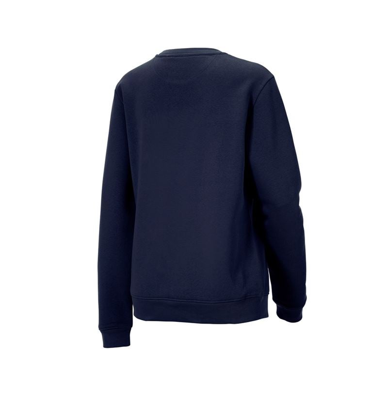 Shirts & Co.: e.s. Sweatshirt poly cotton, Damen + dunkelblau 2