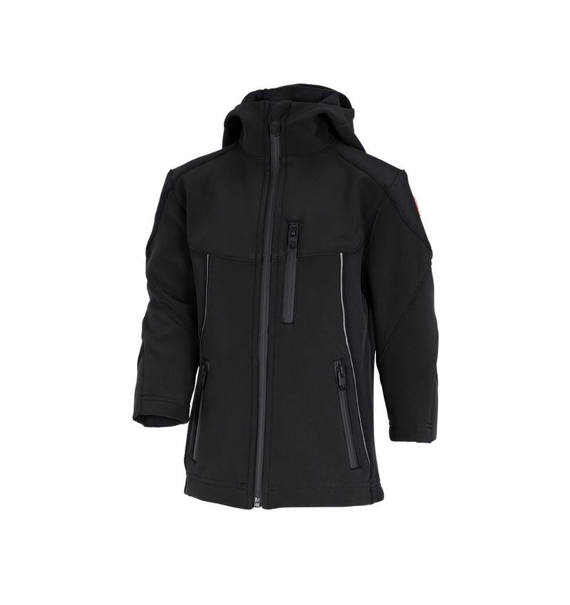 Jacken: Softshell Jacke e.s.vision, Kinder + schwarz 3