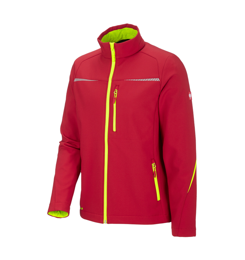 Jacken: Softshelljacke e.s.motion 2020 + feuerrot/warngelb 3